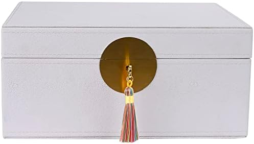 XIGEXIGE White Memory Keepsake Box With Hinged Lid And Latch for Precious Items, Decorative Storage Box Store Jewelry Toys Keepsakes Photos Gift Boxes