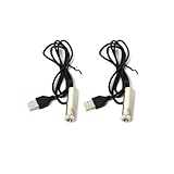 Green line laser module, industrial laser module, adjustable focus, line length 39″USB connector diameter 12mm(traverse-2pack)