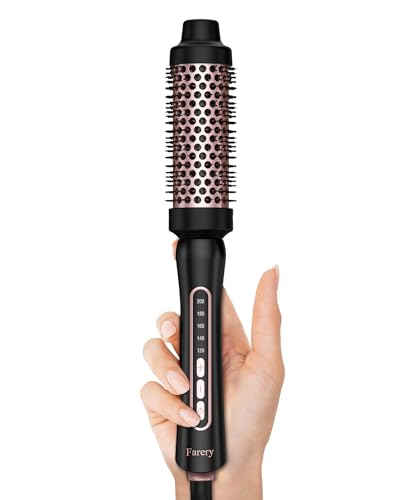 Brosse à boucler 38mm double tension : fer à boucler volume 5 températures