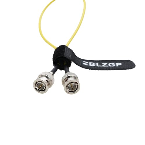 ZBLZGP 3G HD SDI�P�[�u�� RG174 75Ohm �X�g���[�g BNC�I�X - L���^BNC�I�X �����P�[�u�� CCTV DVR RF�J���� �����P�[�u���p (�X�g���[�g����X�g���[�g��, ���F, 30cm)