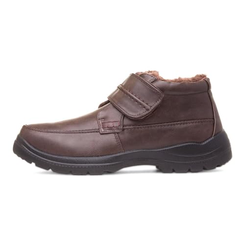 Image of Hobos Mens Brown Faux Fur Lined Boot - Size 7 UK - Brown