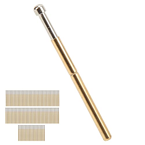 Image of 100 Pcs Pogo Pins P125‑D Spring Test Probes Big Round Head Type 2.0mm Diameter Test Tools PCB Testing Pin