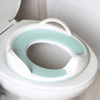Jool Baby Products Potty Training Seat for Boys and Girls with Handles, Fits Round & Oval Toilets, Non-Slip with Splash Guard, Includes Free Storage Hook