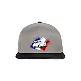 Spreadshirt Citroën 2CV Drapeau France Dedeuche Casquette Snapback, Taille Unique, Gris Graphite/Noir