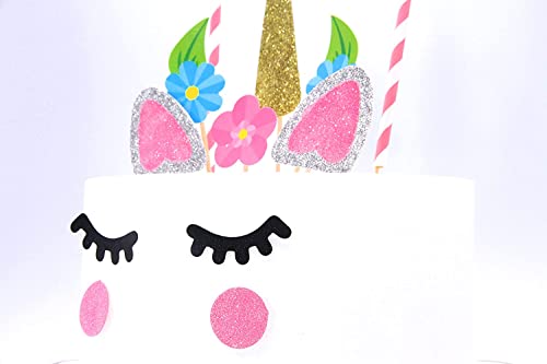 CHUANGOU Set di Topper Torta Unicorno Decorazione