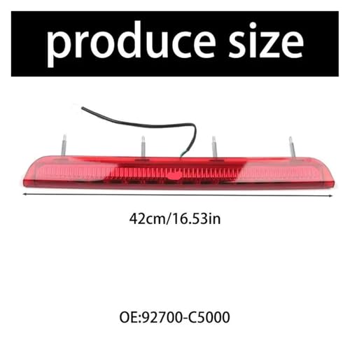 Feu stop de remplacement LED 92700-C5000 bloc optique arrière surélevé noir - 3