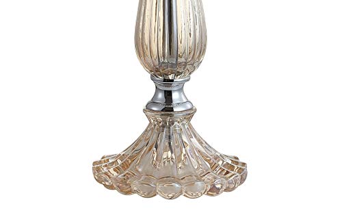 Lámpara de Mesa de Noche de Vidrio Champagne 32.5 pulgadas Juego 2 miniatura 6