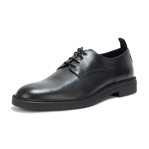 BOSS Men's Calev Derby Leather Dress Shoe Oxford Flat