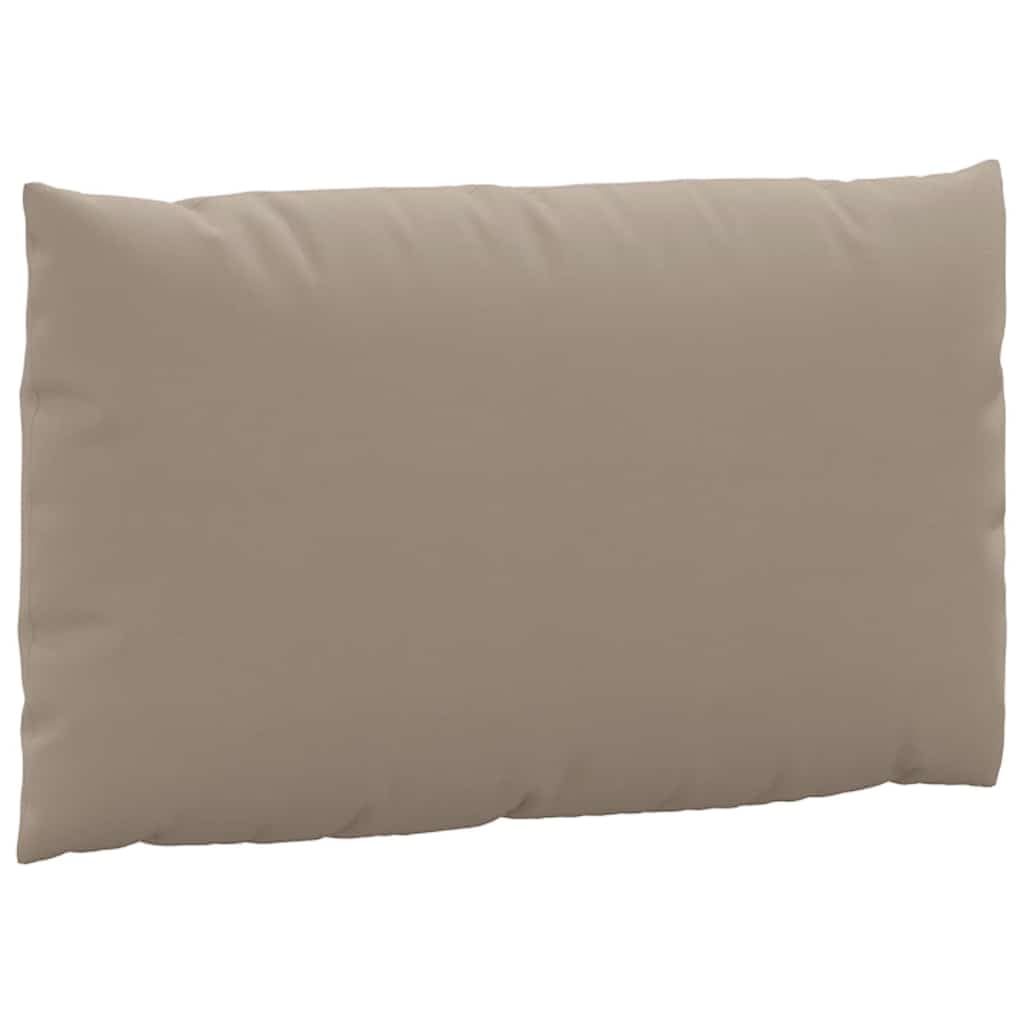 Cojín para palé, 2 piezas, color topo, tela Oxford, cojín de respaldo, 60 x 60 x 9,5 cm, 60 x 38 x 13 cm, impermeable, acolchado, ergonómico, suave, para jardín, balcón, terraza, interior y
