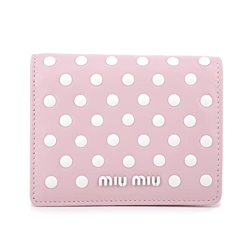 [ミュウミュウ] MIU MIU 2つ折り財布 5MV204 2DRA F0V4C MINI WALLET ピンク ホワイト [並行輸入品]のサムネイル
