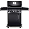 Napoleon rogue 425 natural gas grill with range side burner black 3 stainless steel main burners  urban country home decor