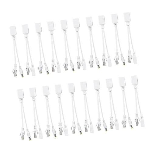 Adaptador inyector divisor POE RJ45 para cable Power over Ethernet, 10 pares, 12 V CC, para cámaras IP, núcleo de cobre puro, plug-and-play, protegido, factor de forma compacto miniatura 6