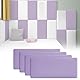 3D-Wandpaneele,Anti-Kollisions-Softpackung, Kindergarten-Softpackung, Wandaufkleber selbstklebend, Tatami-Softpackung, Kinderzimmer-Hintergrundwand-Softpackung (Lila - 4 Stück)