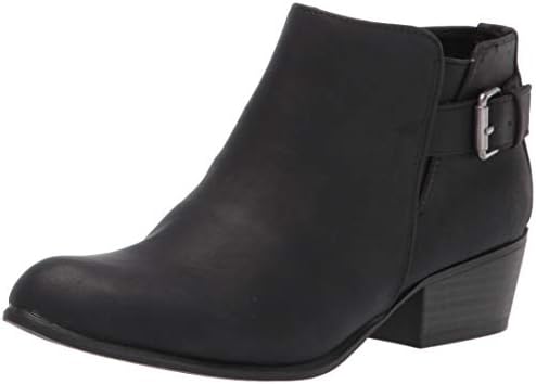 Esprit womens Tally Ankle Boot, Black Pu, 8.5 US