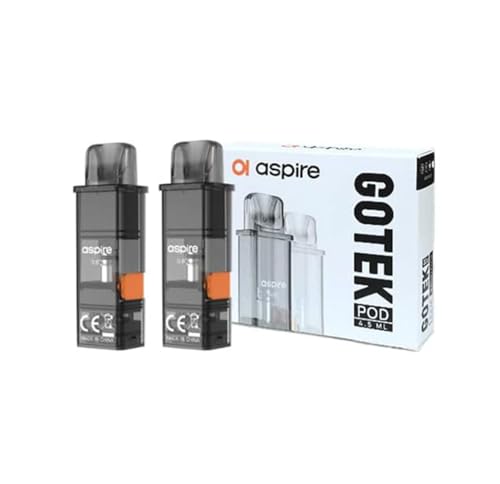 Aspire GoTek PRO/GoTek X/GoTek S/GOTEK Nano アスパイア ゴーテック podカートリッジ 4.5ml 詰め替え 【正規品】 純正 抵抗値 0.8Ω for Aspire GoTek Series 電子タバコ ニコチ