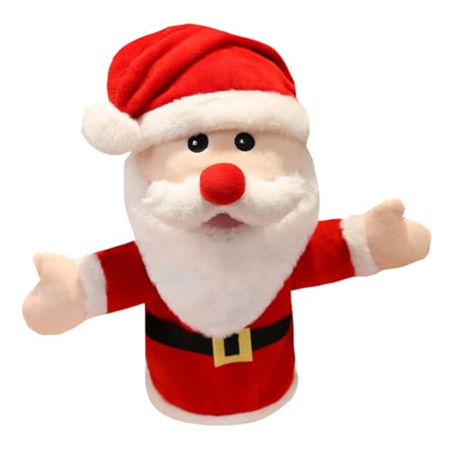 OSALADI ハンドパペット サンタクロース クリスマス ぬいぐるみ 抱き枕 テーマ かわいい 可愛い 42cm 特大 腹話術 女の子 男の子 ハンドパペット クリスマス 誕生日 プレゼント