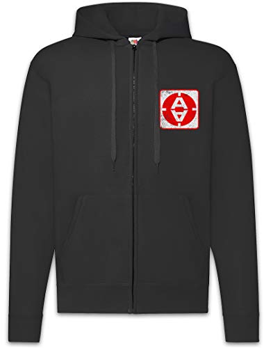 Sweat à Capuche zippé Homme Vintage Alpha Moonbase Door Logo Urban Backwoods