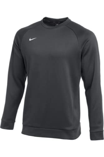 Nike MEN'S THERMA CREW Pullover, Anthracite, S