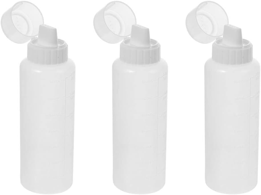 Squeeze Condiment Bottle 3pcs Salad Dressing Bottles