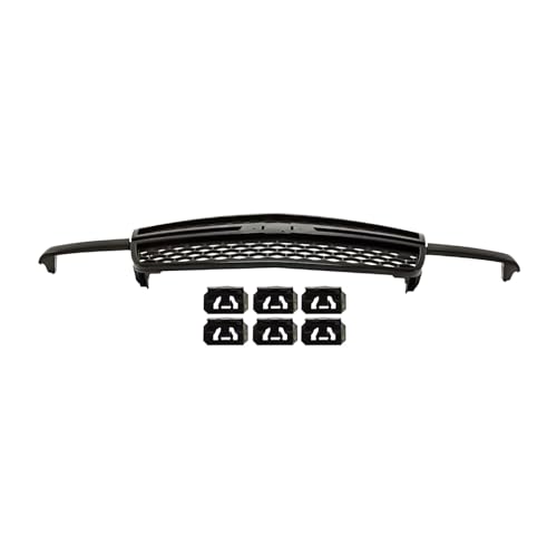 Image of Front Grille Primed Shell Assembly Fit for Chevy 2003-2006 Silverado 1500 & 2007 Silverado 1500 Classic Without Dale Earnhardt Package Replaces GM1200586 - Black