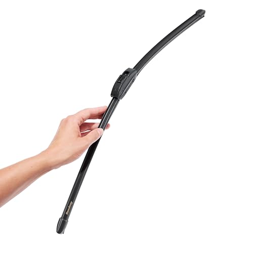 Limpiaparabrisas de Goma RainAway con Revestimiento de Teflón y 3 Ejes Metálicos para Máxima Resistencia y Retención de Forma 650/425 mm