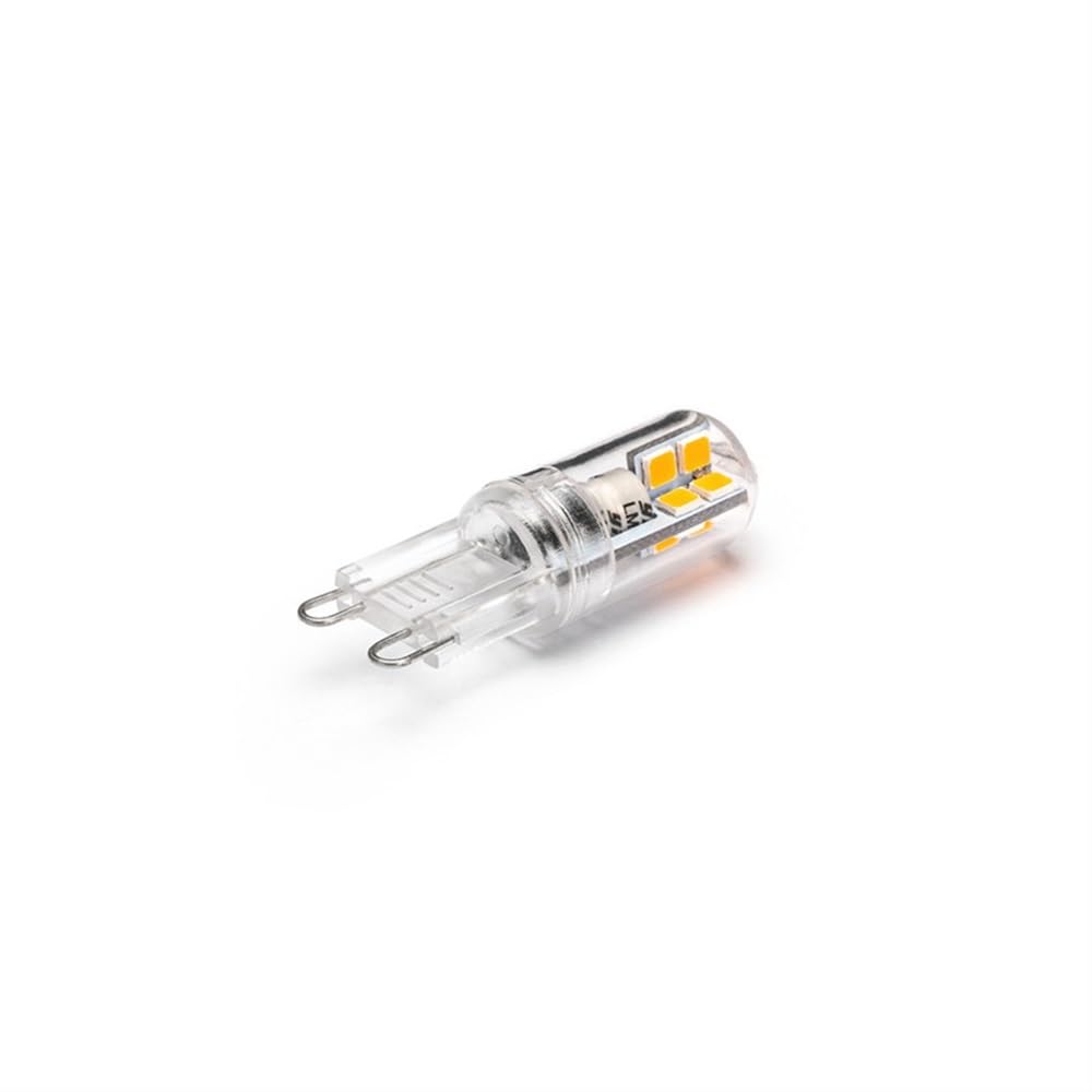 Illuminazione KJXP, Confezione da 20, Mini Luce LED G9 2W SMD2835-16LED AC220-240V Scocca for PC senza sfarfallio, Lampade di piccole dimensioni(Cool white)