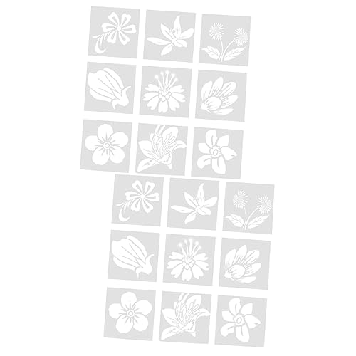 DOITOOL 2 Series Plantillas De Dibujo Para Plantillas Artísticas Reutilizables Para Manualidades Y Para Proyectos Diy Adultos 9 Piezas X 2