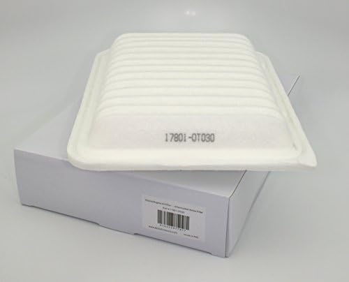 Arrow Aftermarket Cabin Air Filter Element with model number 17801-0T030 printed on its surface, resting on its white packaging box.