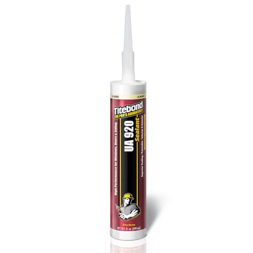Titebond UA 920 Sealant, Almond – Urethane Acrylic Elastomeric Caulk, Crackproof & Flexible, UV Resistant, Paintable in 1 Hour, Interior & Exterior Use – 10.1 Oz, 87071