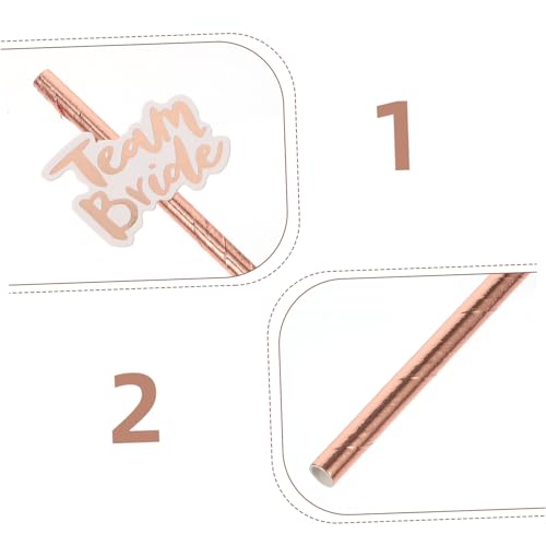 Holibanna 20 pitillos de papel desechables para fiesta miniatura 2