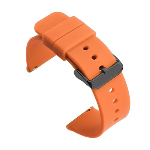 MEVMEVGNLN Fit For Samsung For Galaxy Watch 6 5 4 �Ή��V���R���X�g���b�v�AFit For Huawei GT 2 3 �Ή��N�C�b�N�����[�X���o�[�X�}�[�g�E�H�b�`�o���h(Orange B,22mm)