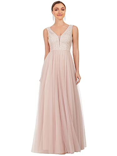 Ever-Pretty Vestito da Sera Donna Lungo Tulle