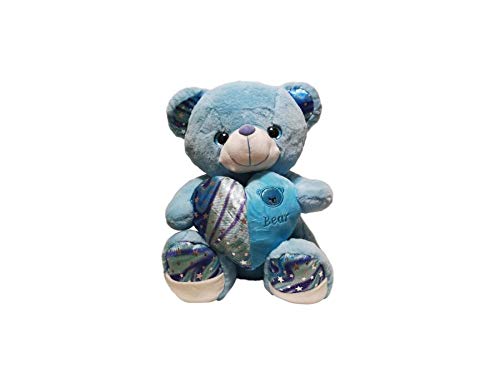 SH Teddy Bear holding heart 42cm (Pink)