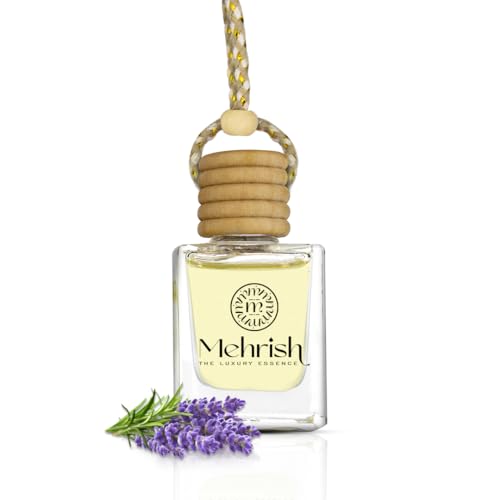 Mehrish Liquid Car Perfume Diffuser and Fresheners (Lavender) Lasts Up to 60 Days (10ML) | Long Lasting Perfume for Car Dashboard Interior Accessories | Luxury Fragrance Home & Office Desk