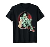 Zombie Pin-Up Model Adult T Shirt T-Shirt