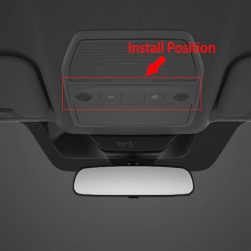 Beautost Fit for Nissan New Kicks SV/SR 2025 2026 Front Reading Light Ceilling Map Frame Trim (Carbon Fiber Black) by Beautost - Used condition - Image 2