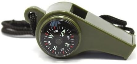 Outdoor Whistle Plastic Multifunctional 3-in-1 Whistle Survival Whistle Compass Thermometer Whistle Referee image 2