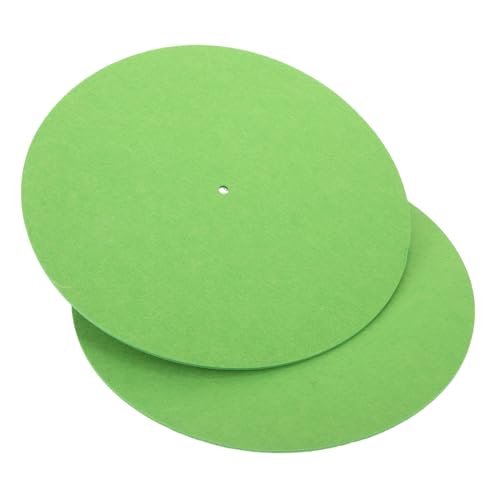 BESPORTBLE 2pcs Vinyl Record Protective Mat Skid Felt Turntable Pad for Music Lovers Durable Soft and Chic Design Enhances Sound Quality and Prevents Slippage
