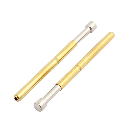 Image of MEETOOT 20pcs P125-A Spring Test Probe Pogo Pin Test Tools Dia 2.5mm Concave Tip Head 2.02mm Thimble Length 33.35mm PCB Testing Pin Spring Contact Probe