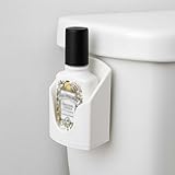 ZOBUU Toilet Spray Holder for Poo Pourri 1/2/4 fl oz Bottles | Adhesive Toilet Tank Side Mount Bathroom Organizer | Easy One-Hand Access Spray Holder