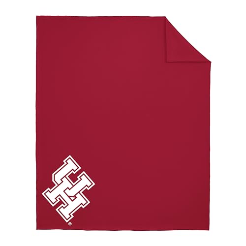 Houston Cougars Throw Blanket – Officially Licensed NCAA College Fleece Blanket – Soft Plush Fan Blanket for Couch, Bed, Dorm Room & Game Day – Red – 50 x 60 Inch