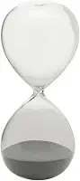 WOLFF Ampulheta de Vidro Borossilicato 5,5cm x 5,5cm x 10cm