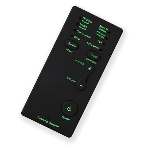 Mini Voice Changer Device Portable Sound Card Broadcast - 7 Voice Changes, Plug and Play, Small & Lightweight, Works for Phone, Computer, Tablet for for