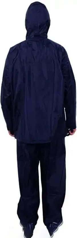 Image of RainCoat for Men Waterproof Raincoat with Pants Polyester RainCoat For Men Bike RainSuit RainJacket Suit Mobile Pocket with Storage Bag