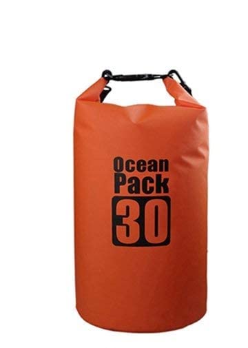 Delzon PVC Waterproof Dry Bag 30 Liter Ocean for Swimming Camping Canoeing Fishing Rafting - Rucksacks & Trekking- Multicolor