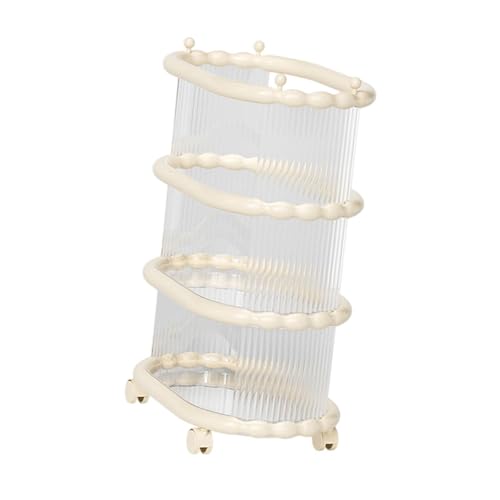 Yiju Yoga Mat Storage Rack Cart Weight Rack Stand Basket Space Saving Equipment Exercise Storage Organizer with Caster Wheels, 46cmx30cmx65cm