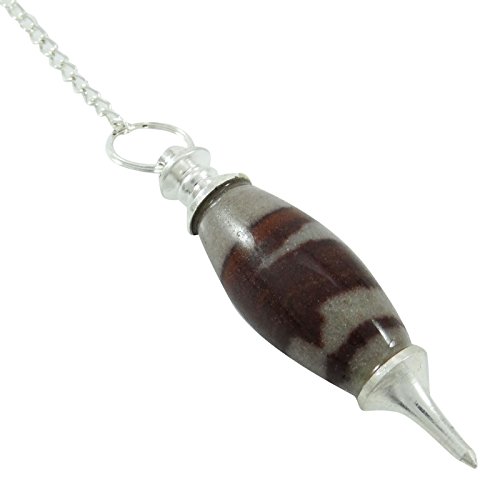 Harmonize Beginner Narmada Stone Teardrop Pendulum Dowsing Reiki Healing Crystal Banalinga Energy Generator