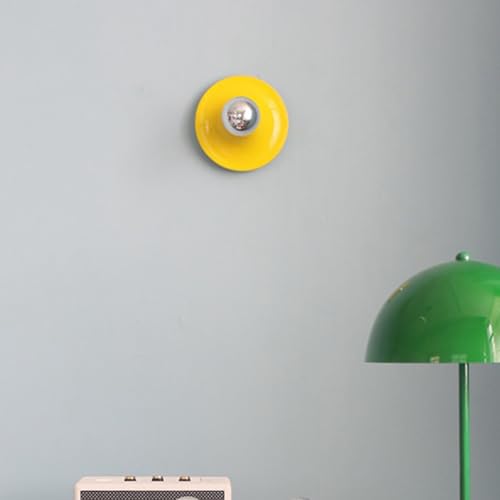 Luminaire mural rétro E27 finitions nickel et design macaron de qualité - 4