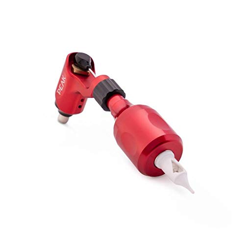 Peak Axi Tattoo Needle Cartridge Grip for Rotary Tattoo Machines, Supplies and Equipment for Professional Tattooing, Aluminum 34mm, Red