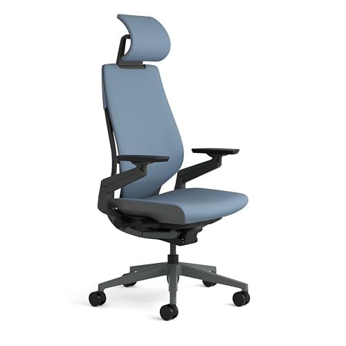 Image of Steelcase Gesture Ergonomic Office Chair With 360 Armrests, 3D Live Back Lumbar Support, Adjustable Headrest Cloud
